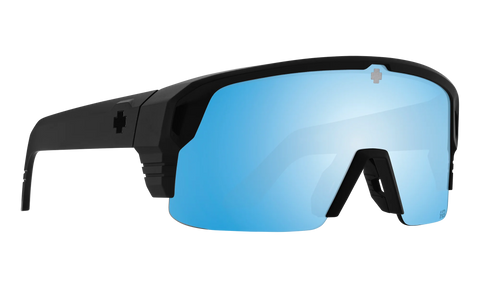 Spy MONOLITH 5050 Matte Black w/ Happy Boost Ice Blue Spectra Mirror Polarised