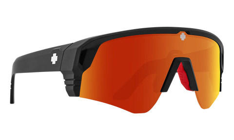 Spy MONOLITH SPEED Matte Black w/ Happy Boost Orange Mirror Polarised