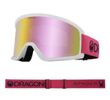 Dragon 2023 DX3 OTG Cerise Spyder Matte White w/ Pink Ion Lumalens