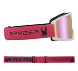 Dragon 2023 DX3 OTG Cerise Spyder Matte White w/ Pink Ion Lumalens