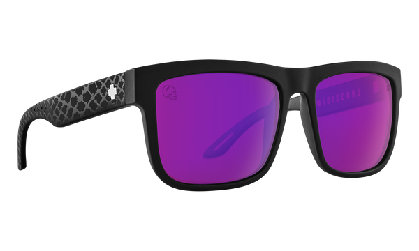 Spy DISCORD Slayco Matte Black Viper w/ Happy Purple Spectra Mirror