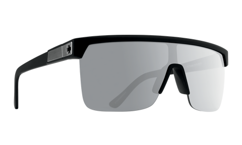 Spy FLYNN 5050 Soft Matte Black w/ HD Plus Silver Spectra Mirror Polarised