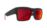 Spy CYRUS Soft Matte Black/Red Fade w/ HD+ Red Flash