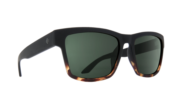 Spy HAIGHT 2 Soft Matte Black Tort Fade w/ HD+ Happy Grey