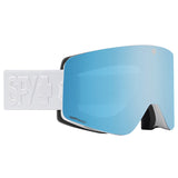 Spy 2023 MARAUDER Matte White w/ HD+ Boost Blue Spectra Mirror + Bonus lens