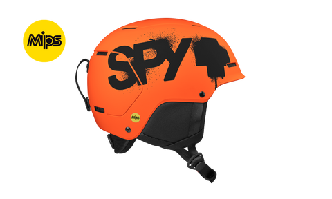 Spy Lil Astronomic MIPS Kids Helmet - Matte Orange w/ Black splatter logo