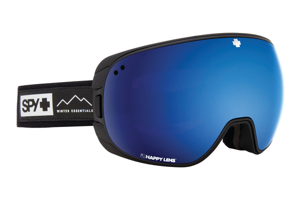 Spy BRAVO 2019 Essential Black w/ Happy Blue Spectra + Bonus Lens