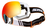 Spy LEGACY Old School White w/ Happy Red Spectra + Bonus lens