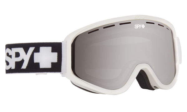 Spy WOOT Matte White w/ Silver Spectra Mirror + Bonus Lens
