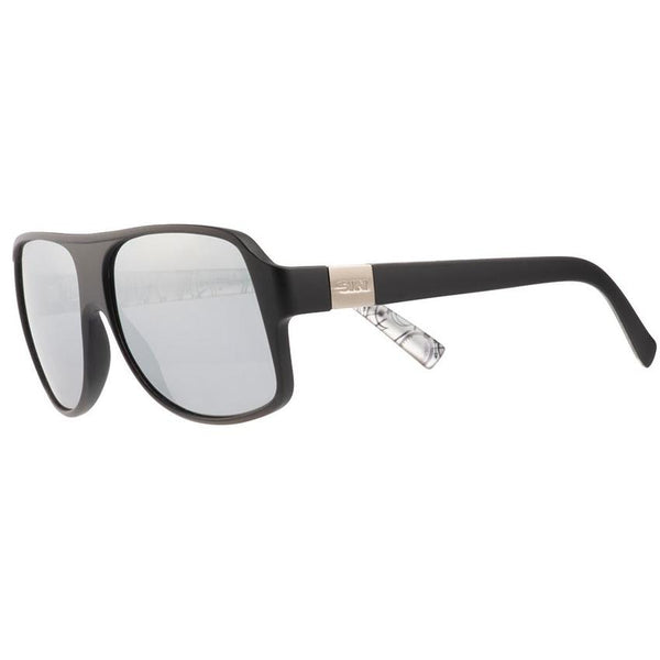 SIN The Cartel Matte Black w/ Silver Flash Polarised