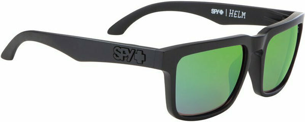 Spy HELM Matte Black w/ Happy Green Spectra Polarized