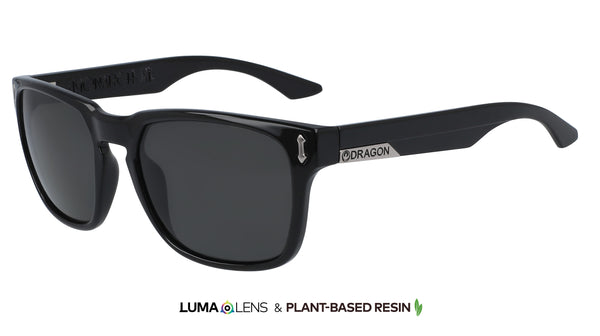 Dragon MONARCH XL Jet Black w/ Smoke Polarised LumaLens